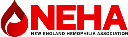 logotipo de hemofilia de nueva inglaterra